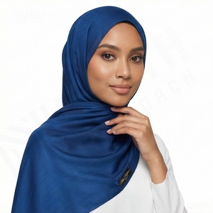 Hiyab de Alta Calidad Personalizado en Color, Suave y Transpirable, de Georgette Liso y Chifón Burbuja, para Uso Diario en Otoño, para Musulmanas - Product Image 5