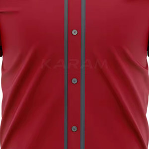 Customized Logo Breathable Short Sleeve Lightweight Durable Material <b>Baseball</b> Jersey Premium Quality Unisex Adults OEM Service - Product Image 2