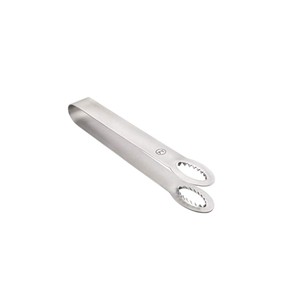 Pince à glace élégante en acier inoxydable poli à dents, outil de service alimentaire à une main pour la maison, le bar, la cuisine, le buffet – Prix bas - Product Image 5