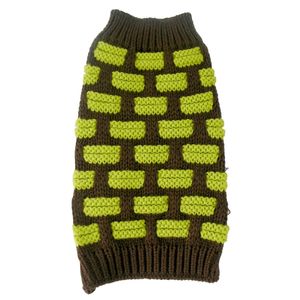 Designer Ribbed Turtle Neck <b>Dog</b> Sweater Fashion Weaved Heavy Knit Pet <b>Clothes</b> - Product Image 4