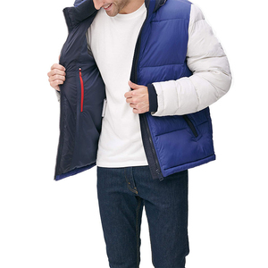Wholesale Custom Men's Winter Puffer <b>Jacket</b> Zipper Reversible Waterproof High Quality Plus Size Customizable - Product Image 5