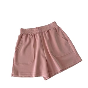 Primavera y verano Piernas anchas Inicio Pantalones cortos casuales de mujer de cintura alta suelta Pantalones cortos deportivos negros Pantalones calientes Pantalones finos - Product Image 2