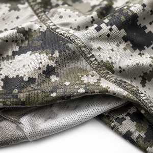 Sweat à capuche de pêche camouflage à manches longues pour homme, personnalisable, protection anti-UV, impression par sublimation, 100 % polyester UPF 50, 140g, séchage rapide - Product Image 5
