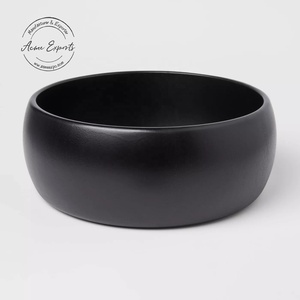 Bol en bois de luxe de qualité nouveau Design avec finition noire utilisé pour servir les soupes et les collations - Product Image 1