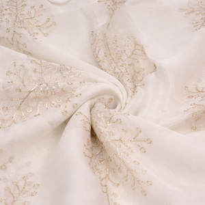 Wholesale <b>Sequin</b> Embroidery Fabric Export Quality Mesh Net Garment Textile For Importers And Bulk Buyers - Product Image 5