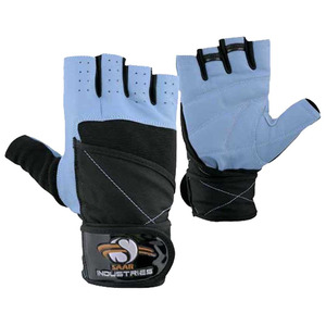 High Quality Half <b>Finger</b> Fitness Gloves Leather Adjustable Wrist <b>Strap</b> Gym Weight Lifting Gloves Unisex - Product Image 1
