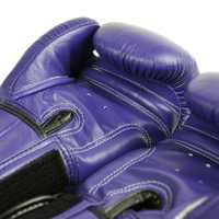 Sarung Tangan Hook Loop Twin Terlaris Pro Fight MMA Sanda Training Kulit Sintetis Ungu Tua Perlindungan UV Pegangan Tangan Anti-Selip