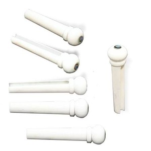 Pernos de Puente para Guitarra Hechos a Mano, Redondos, Pulidos, Modernos, Rústicos, Ecológicos, 100% Hueso Natural de Búfalo, Alta Calidad - Product Image 2