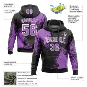 Sublimation Print American Hoodies Unisex <b>Pullover</b> Hip Hop Sweatshirt Sports American Football Team Club Player Hoodies for <b>Men</b> - Product Image 5