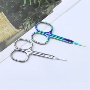Ciseaux à ongles en acier inoxydable, lame tranchante, coupe-cuticules, outils de beauté, trou rond, nouveau design, pour adultes - Product Image 2