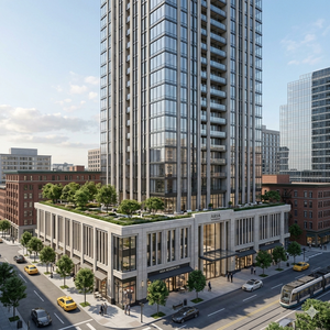 Ensemble d'armoires de cuisine modernes personnalisées JY Project en MDF avec plan de travail en quartz/granit, poignées métalliques, designs d'organisation de luxe - Product Image 1