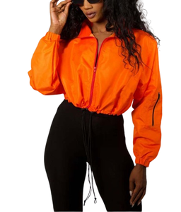 Veste coupe-vent en nylon courte pour femme – Vente en gros, mode décontractée, imperméable, été – Fournisseur personnalisé - Product Image 4