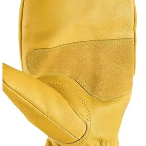 Mitaines en cuir uni pour hommes personnalisables pour l'hiver, temps froid, extérieur, couleur personnalisable - Product Image 2