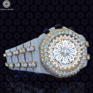 Montre de luxe Charm Jewells en acier inoxydable, boîtier 40 mm, mouvement mécanique, cadran en cristal saphir, bracelet mode homme 20 mm, 10 bars - Product Image 2