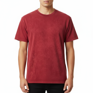 Camiseta Vintage para Hombre, Algodón Premium, Estilo Vintage, Cuello Redondo, Urbana, Casual, de Gran Tamaño - Product Image 5