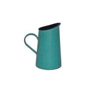 Pichet décoratif en métal au design personnalisé avec longue poignée pour l'arrangement floral et la décoration d'événements à domicile - Product Image 3
