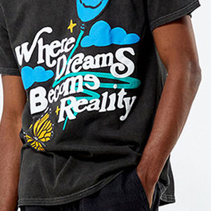 Nouveau design, vente chaude, t-shirts pour hommes 100% coton pour streetwear / Vente en gros, logo personnalisé, respirant, respectueux de l'environnement - Product Image 5