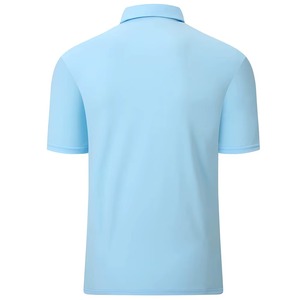 Maillot de golf personnalisé vierge pour hommes, 220g, 100% Coton et Polyester, coupe courte, jersey uni teint - Product Image 6