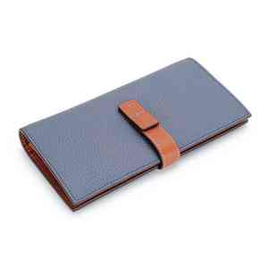 Cartera de Cuero Genuino para Mujer, Larga, Casual, con Cierre, Múltiples Ranuras para Tarjetas - Product Image 3