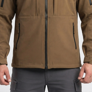 Charr Industries Men Tactical Hiking Bomber <b>Jacket</b> Hooded <b>Mandarin</b> <b>Collar</b> Waterproof Breathable Quick Dry Thick Fleece Winter - Product Image 5