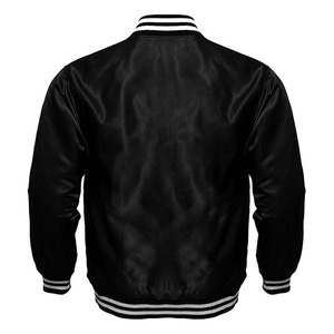 Mens Varsity <b>Jacket</b> Satin Polyester Retro Zip Casual Bomber <b>Jacket</b> <b>Lightweight</b> Streetwear Athletic Style Classic Letterman - Product Image 4