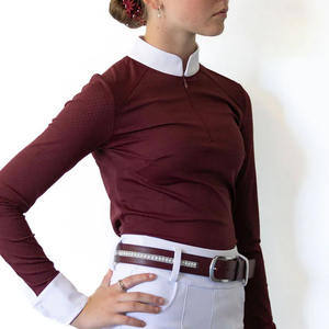 Camisas de Equitación de Manga Larga para Adultos, Talla para Damas, Algodón/Poliéster, Estampado Digital - Product Image 5