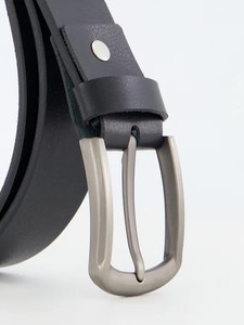 Cinturones de Lujo Personalizados de Alta Calidad OEM para Hombre, Cuero Genuino con Hebilla de Aleación, Logotipo Personalizado, Venta al Por Mayor - Product Image 1