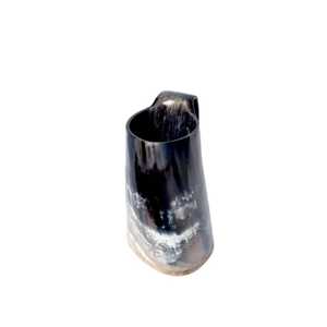 Taza de Cuerno de Búfalo Hecha a Mano, Forma Natural, Pulida, Duradera, Segura para Alimentos, Artículo Coleccionable, Decoración Rústica para el Hogar, Regalo de Boda, Estilo Moderno Uttar - Product Image 6