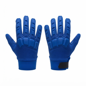 Professional American Football Goal Keeper Gloves with Finger Save Support Breathable Mesh and Strong Ball Handling - Product Image 2