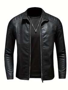 Vestes d'hiver en cuir personnalisées OEM, style letterman, brodées, pour hommes, en vente à prix de gros. - Product Image 2