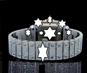 NYC DIAMOND EMPIRE นาฬิกาหรูหรา ระบบอัตโนมัติ เครื่องจักรกลจากญี่ปุ่น ตัวเรือนสแตนเลสทรงสี่เหลี่ยม ขนาด 41 มม. หน้าปัดสีเขียว ประดับด้วยโมอิสซาไนต์ - Product Image 4
