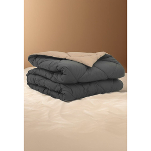 Couette matelassée respirante toutes saisons noire, alternative au duvet, en fibres spirales douces, vente en gros - Product Image 5