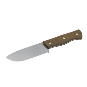 Cuchillos de Caza de Hoja Fija para Exteriores con Mango Recto Marrón y Hoja de Punta Ancha para Camping, Senderismo, Bushcraft y Campo - Product Image 2
