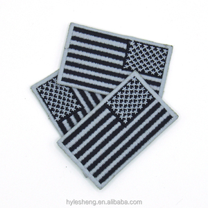 Factory Custom Brand Embroidery Patch Woven Iron On Applique for Garments - Product Image 6