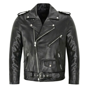 Chaqueta de Motocicleta de Cuero PU para Hombre, Corte Ajustado, Tallas Grandes, Servicio OEM, Envío Directo - Product Image 5