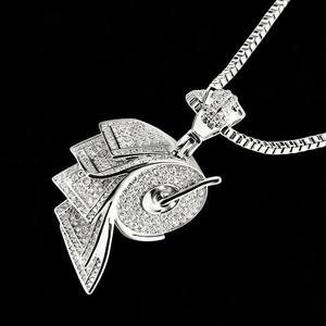 Pendentif Hip Hop Bling Iced Out en laiton avec zircon cubique pour homme - Product Image 2