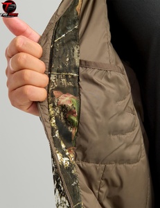 Veste bomber d'hiver camouflage haut de gamme unisexe pour adultes, légère, entièrement zippée, en polyester/coton, coupe-vent, pour la forêt - Product Image 3