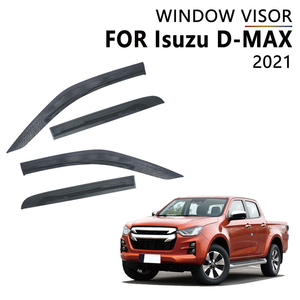 แผ่นบังลมรถยนต์สำหรับ ISUZU D-MAX 2021+ คาร์บอนไฟเบอร์ กันแดด กันฝน  แผ่นบังแดดหน้าต่างรถยนต์แบบฉีดขึ้นรูป - Product Image 1