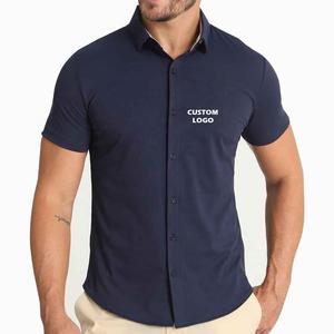 Camisetas de Manga Corta con Cuello Polo, Diseño Moderno, Personalizadas con Logotipo, Tejidas, para Hombre, Talla Grande, Verano, 100% Poliéster - Product Image 1