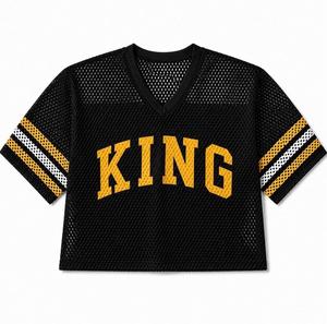Camiseta de Fútbol de Malla con Cuello en V, Sin Mangas, Transpirable, de Poliéster/Algodón, con Impresión por Sublimación, Nombre del Equipo Personalizado, Unisex para Adultos - Product Image 2