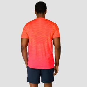Camiseta de manga corta para hombre, moderna, de poliéster puro, corte regular, cuello redondo, informal, deportiva. - Product Image 2