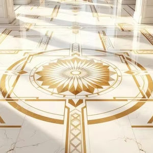 Baldosas Decorativas de Mármol Blanco de Lujo, Hechas a Mano, Antideslizantes e Impermeables, para Sala de Estar, Hotel, Escuela, Hospital - Product Image 1