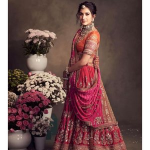 DESIGNER GEORGETTE SEQUENCE EMBROIDERY WORK LEHENGA CHOLI with DUPATTA PINK - Product Image 1
