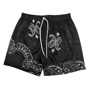 Shorts de basket-ball en mesh pour hommes, séchage rapide, respirants, shorts de sport pour la salle de sport, logo personnalisé, vêtements de sport - Product Image 1