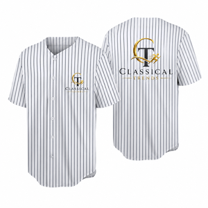 เสื้อเบสบอลสีขาวสำหรับผู้ชายของบลูเจย์ส คอวี แขนสั้น ปักโลโก้ ระบายอากาศได้ดี ผลิตจากโพลีเอสเตอร์ ทรงปกติ - Product Image 3