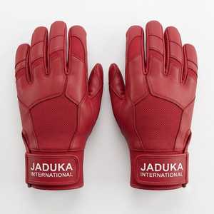 Guantes de bateo de la serie Bruc Bolt en color rosa limonada con un logotipo de rayo llamativo, con puños cortos y largos. - Product Image 2