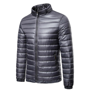 Unisex High Quality Thick Stand Collar Winter Puffer Jacket Hot-Selling Canvas Outdoor Regular Hooded Front Lightweight <b>Warm</b> - Product Image 5