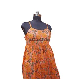 Vestido sin mangas elegante 100% algodón puro, el más vendido para mujer, ideal para fiestas en la playa o salidas nocturnas, disponible al por mayor. - Product Image 6