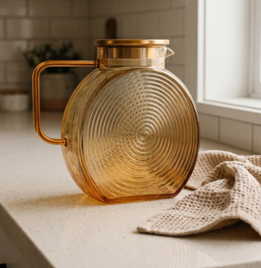 Carafe à eau en verre en forme d'escargot, nouveau design, résistante à la chaleur, avec couvercle en acier inoxydable, pour la maison, les restaurants et les hôtels. - Product Image 5