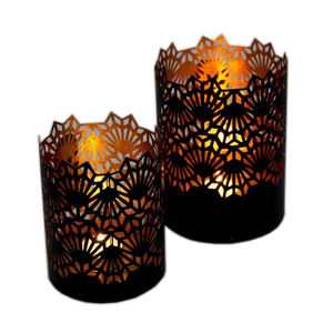 Meilleurs articles motif de tous les jours placage votif avec poignée Bougie votive Qualité supérieure Décor Métal Votive Bougeoir - Product Image 5